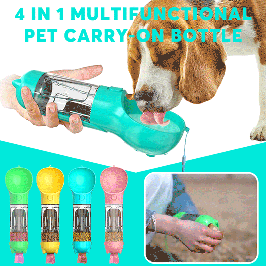 🔥Uitverkoop 50% korting✨4-in-1 draagbare waterfles voor honden