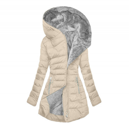 ❄️Dames winterjas met capuchon en pluche voering