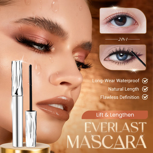 ✨ Waterdichte Fiber Mascara - Intense Lengte & Krul met Verrijkte Fibers voor Klontervrije Volume, De Hele Dag Lang 🌟