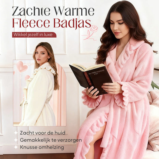 🔥✨Zachte, donzige badjas 🧖♀️ – Huidvriendelijke stof, behaaglijke warmte na het douchen