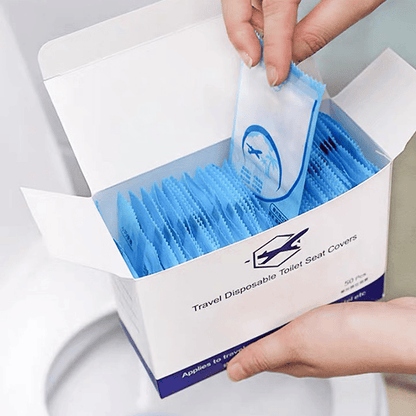 Biologisch afbreekbare Plastic dekking voor wegwerptoiletbril (50PCS/SET)