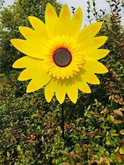 🎉 Kleurrijke Zonnebloem Windmolen-Voor Decoratie Buiten Binnenplaats🌻