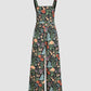 Jumpsuit met brede pijpen met bloemenknoop