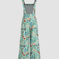 Jumpsuit met brede pijpen met bloemenknoop