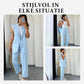 🌞Dames Stylish Mouwloze Blazer & Hoog Getailleerde Broek Set