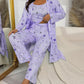 💖Comfortabele 3-delige pyjamaset – badjas, hemdje en lange broekComfortabele 3-delige pyjamaset – badjas, hemdje en lange broek
