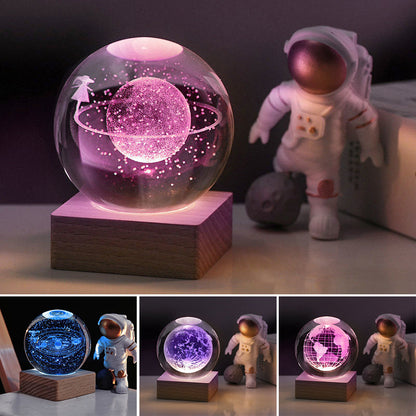 🔮3D Melkweg Crystal Ball nacht licht decoratie lamp