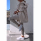 （Onmiddellijke verzending）Vest met capuchon, vest, legging, driedelige set