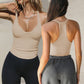 Lente 2024 Nieuwe dames fitness mouwloze gebreide tanktop
