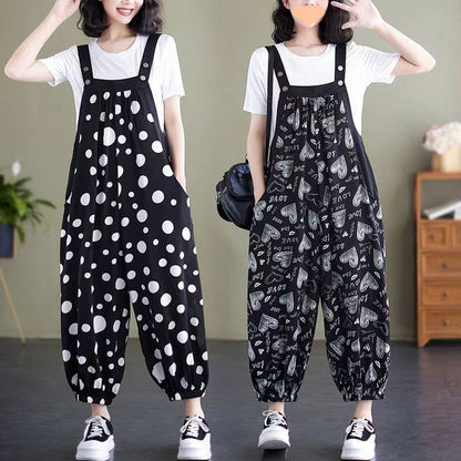 🌷Uitverkoop 49% korting🔥Casual Los Jumpsuit met Zakken & Effen Kleur T-shirt Tweedelige Set