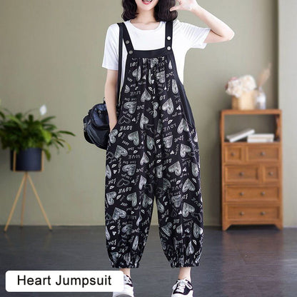 🌷Uitverkoop 49% korting🔥Casual Los Jumpsuit met Zakken & Effen Kleur T-shirt Tweedelige Set