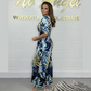 🍃Jumpsuit met bladerenprint voor dames