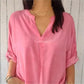 🌷Uitverkoop 49% korting💝Casual Ademende effen kleur top met V-hals
