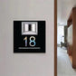 Solar-Powered Address Number Sign