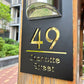 Solar-Powered Address Number Sign