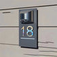 Solar-Powered Address Number Sign