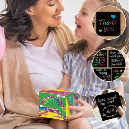 🌈DIY Creatieve regenboog-kraspapierkunstset