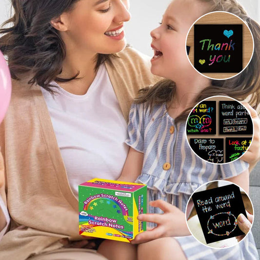🌈DIY Creatieve regenboog-kraspapierkunstset