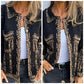 💥Uitverkoop 49% korting🔥Dames Trendy Lange Mouw Jas met Zakken