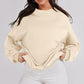 Vrouwen pullover sweatshirt met een opstaande kraag en lange mouwen