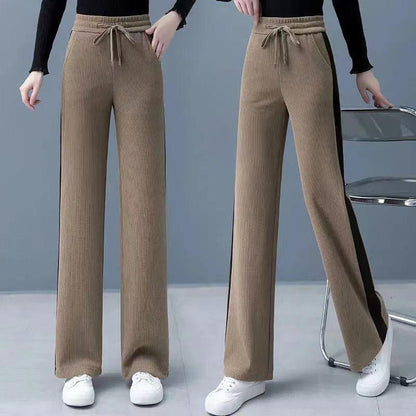 Stylish Chenille Straight-leg Pants for Women