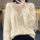 🍂Herfst Specials🍂 Los Slouchy Faux Kasjmier Button Front Cardigan Sweaters voor dames