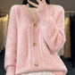 🍂Herfst Specials🍂 Los Slouchy Faux Kasjmier Button Front Cardigan Sweaters voor dames