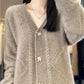 🍂Herfst Specials🍂 Los Slouchy Faux Kasjmier Button Front Cardigan Sweaters voor dames