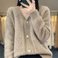 🍂Herfst Specials🍂 Los Slouchy Faux Kasjmier Button Front Cardigan Sweaters voor dames