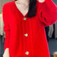 🍂Herfst Specials🍂 Los Slouchy Faux Kasjmier Button Front Cardigan Sweaters voor dames