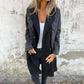 💥Uitverkoop 49% korting💕Denim Shorts Patchwork Mid-Length Trench Coat🥰