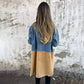 💥Uitverkoop 49% korting💕Denim Shorts Patchwork Mid-Length Trench Coat🥰
