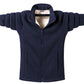 Heren Winter Modieus Fleece Rits Jasje