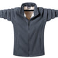 Heren Winter Modieus Fleece Rits Jasje