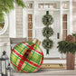 Buiten kerst PVC opblaasbare versierde bal