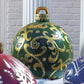 Buiten kerst PVC opblaasbare versierde bal