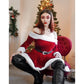 🎅Kerst Voorverkoop🥰Dames Kerst Jurk met één schouder A-vleugel