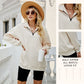 💝Hete verkoop💕Dames Sweatshirt met Ritssluiting en Afhangende Schouders