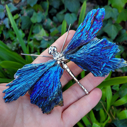 💥🦋AURA TOURMALINE KYANITE DRAGONFLY✨