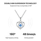 💗Kloppend Hart Fonkelende Dames Zilveren Ketting