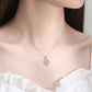 💗Kloppend Hart Fonkelende Dames Zilveren Ketting