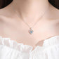 💗Kloppend Hart Fonkelende Dames Zilveren Ketting