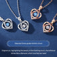 💗Kloppend Hart Fonkelende Dames Zilveren Ketting