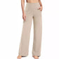 Vrouwen's high waist elastische wide-leg broeken- superstretchy