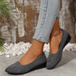 Nieuwe aankomst🎀Elegante lichtgewicht anti-slip lage hak wigschoenen