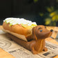 Decoratief teckelbakje voor hotdogs