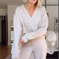 🔥HOT SALE 55% OFF🔥Casual Suit V-Neck Top & Wide Leg Pants