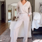 🔥HOT SALE 55% OFF🔥Casual Suit V-Neck Top & Wide Leg Pants