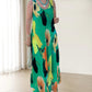 🌟Tot 50 % korting!🌟Elegante Zachte Mouwloze Bloemige Flowy Jurk