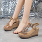 Glitter Butterfly Embellished Open Toe Sandals
